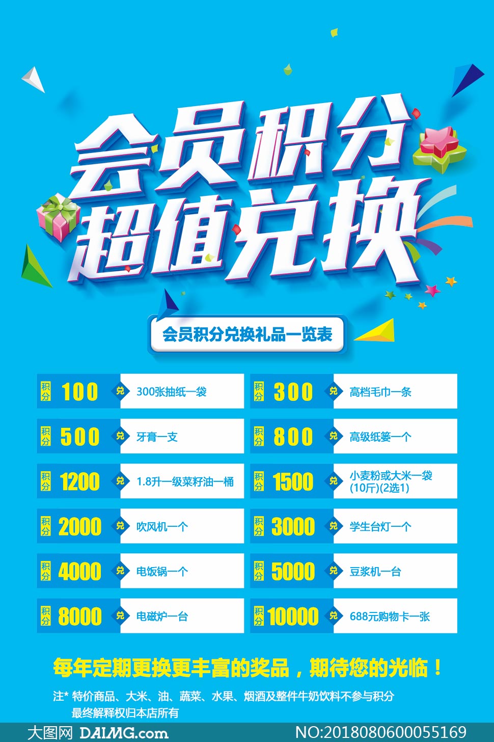 會員積分兌換活動單頁設計PSD素材——選“機”大米的創意玩法